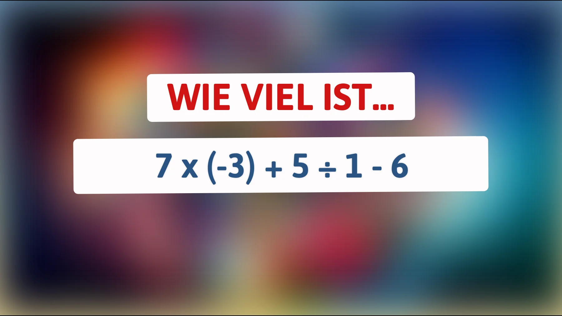 Haben Sie das Zeug dazu? Nur die brillantesten Köpfe können diese knifflige Gleichung lösen!"