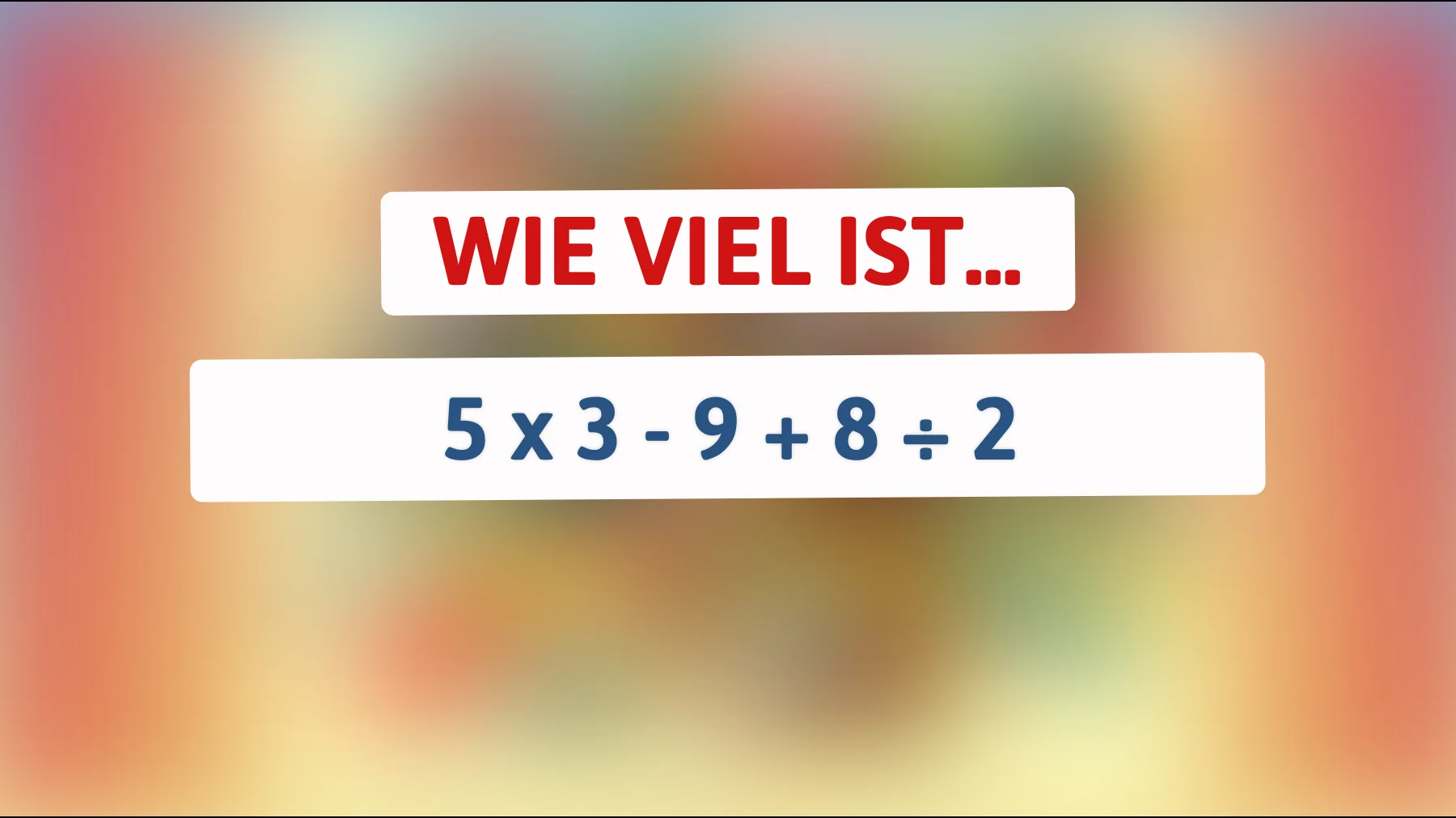 Nur 1% der Menschen können dieses mathematische Rätsel lösen – gehörst du dazu?"